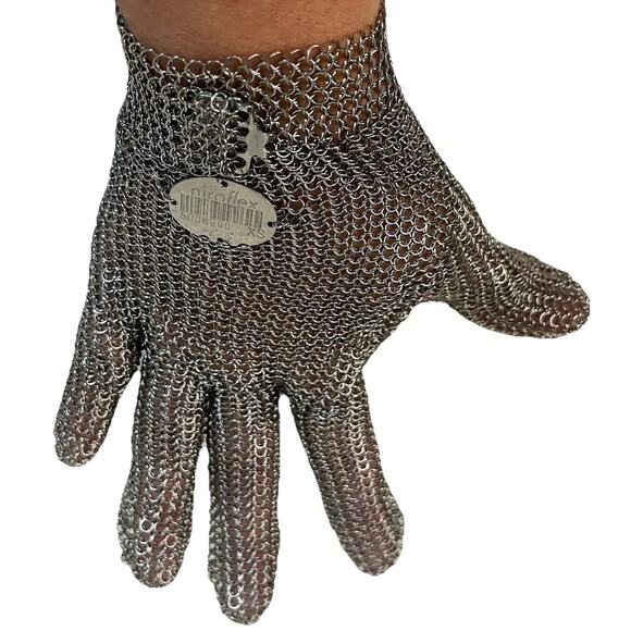 Niroflex Stainless Steel Mesh Safety Glove Cut Resistant Reversible XS‎ Size - Picture 1 of 8